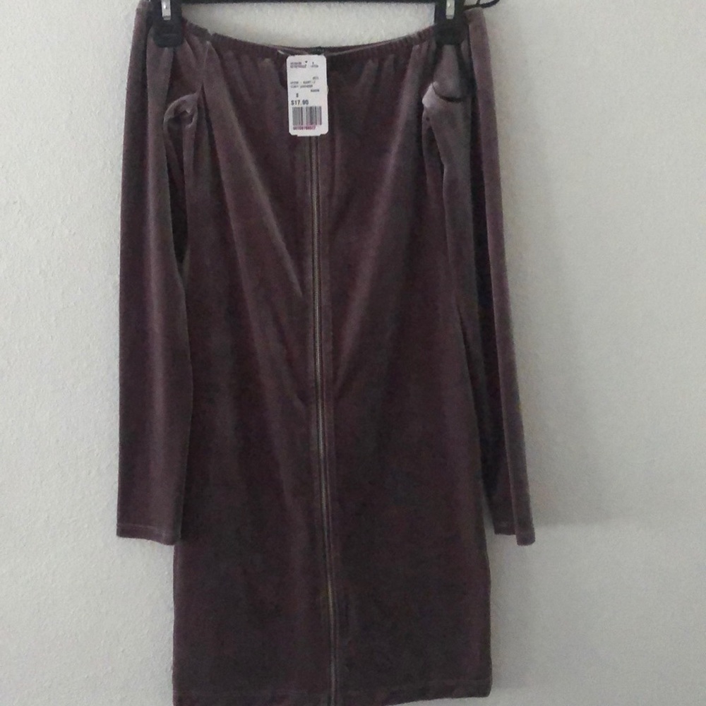 Velvet purple dress
